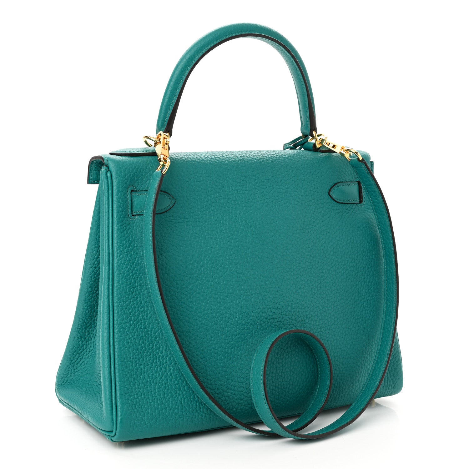 Hermes Taurillon Clemence Kelly Retourne 28 Bleu Paon 2 of 9