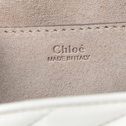 Chloe Calfskin Quilted Mini Drew Bijou Shoulder Bag Natural White 5 of 8