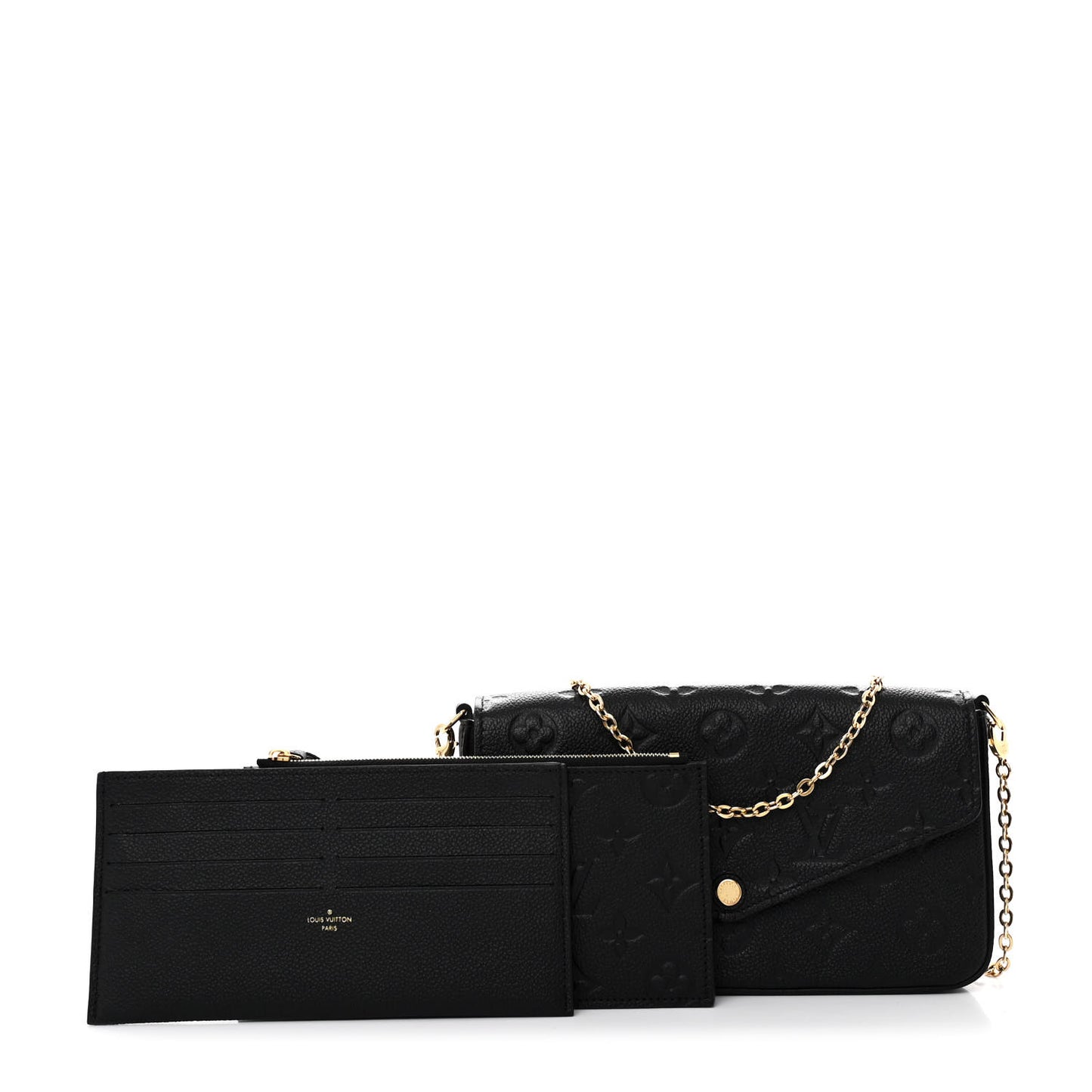 Empreinte Pochette Felicie Chain Wallet Black