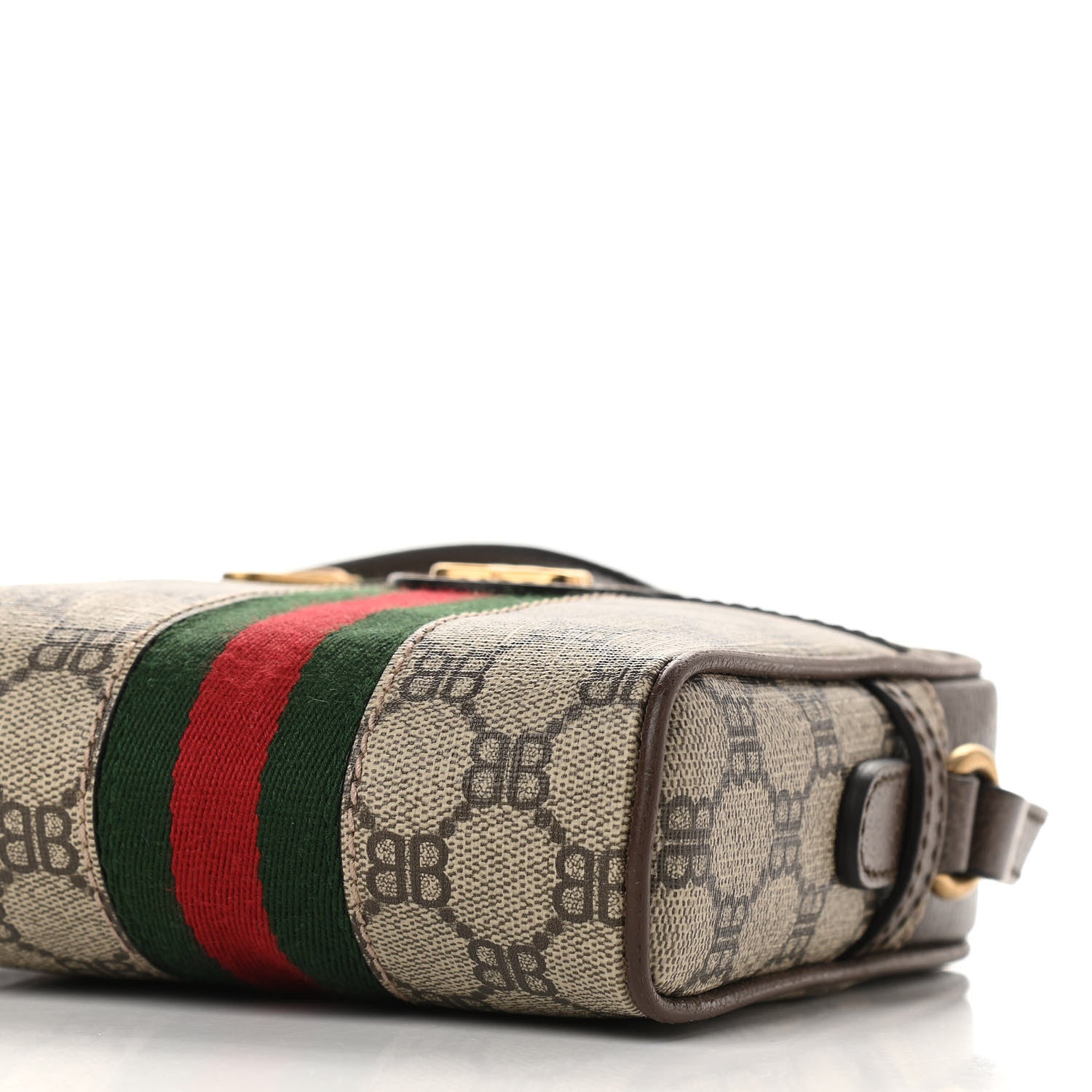 Gucci X BALENCIAGA BB Supreme Monogram Web Mini Ophidia Messenger Beige New Acero 9 of 9