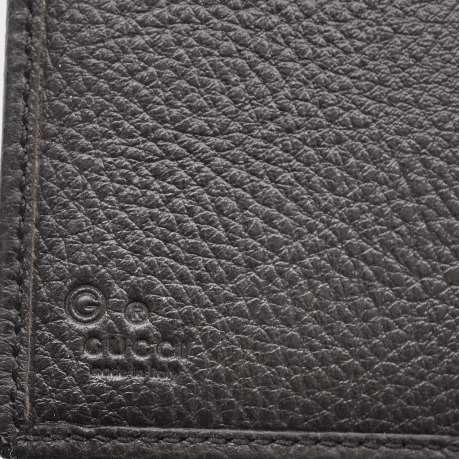 Gucci Monogram Nylon Leather Continental Wallet Brown 6 of 9