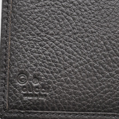 Gucci Monogram Nylon Leather Continental Wallet Brown 6 of 9
