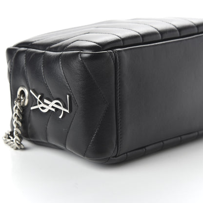 Saint Laurent Calfskin Y Quilted Monogram Small Loulou Bowling Bag Black 6 of 9