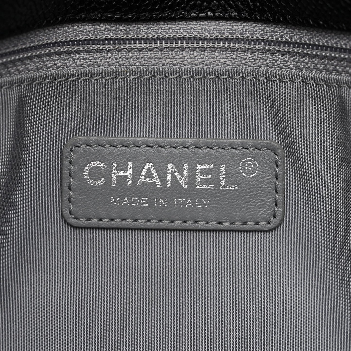 Caviar Quilted Large French Riviera Flap Black