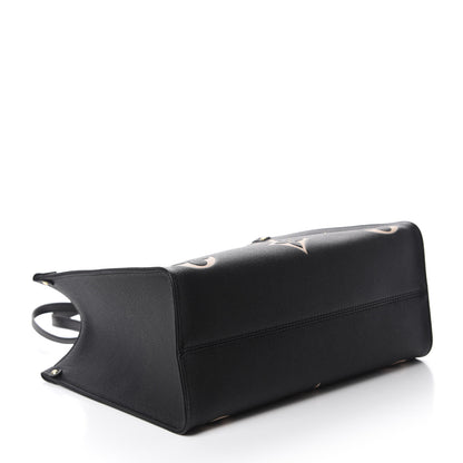 Louis Vuitton Empreinte Monogram Giant Onthego MM Black Beige 4 of 10
