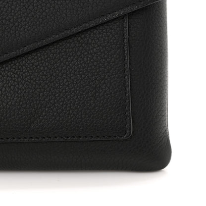 Louis Vuitton LOUIS VUITTON Soft Calfskin My Lockme Chain Pochette Black 10 of 10