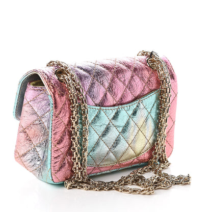 Chanel Metallic Goatskin Quilted Mini 2.55 Reissue Flap Multicolor 2 of 8