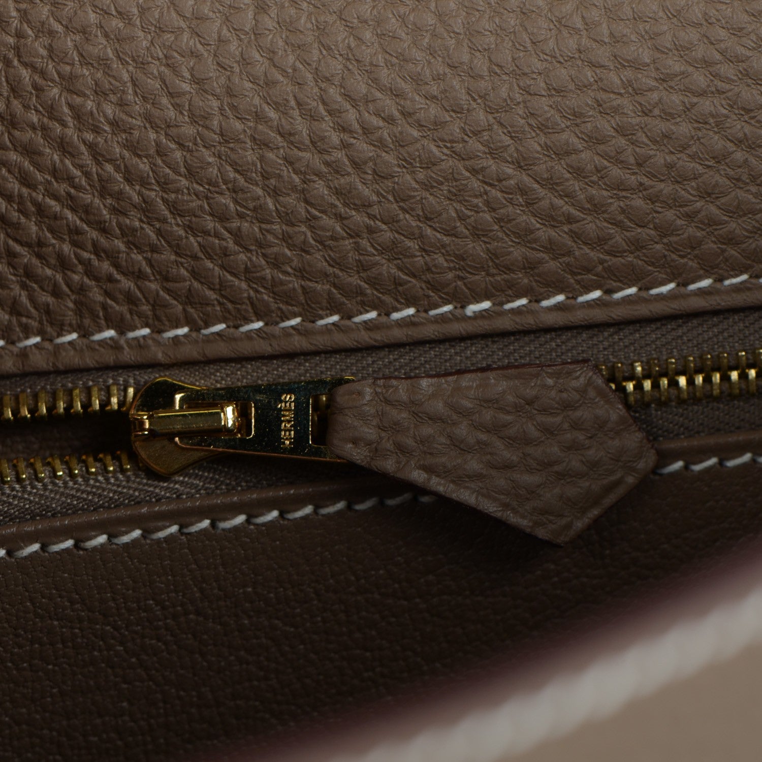 Hermes Togo Kelly Retourne 32 Etoupe 18 of 28