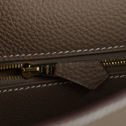 Hermes Togo Kelly Retourne 32 Etoupe 18 of 28