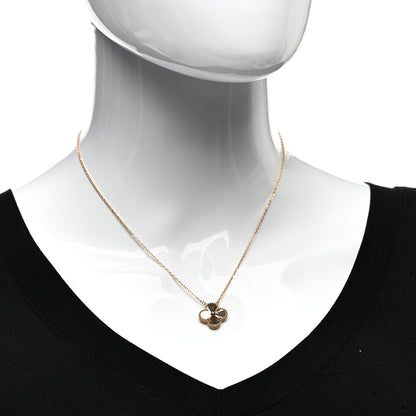 Van Cleef & Arpels 18K Yellow Gold Guilloche Vintage Alhambra Pendant Necklace 2 of 6