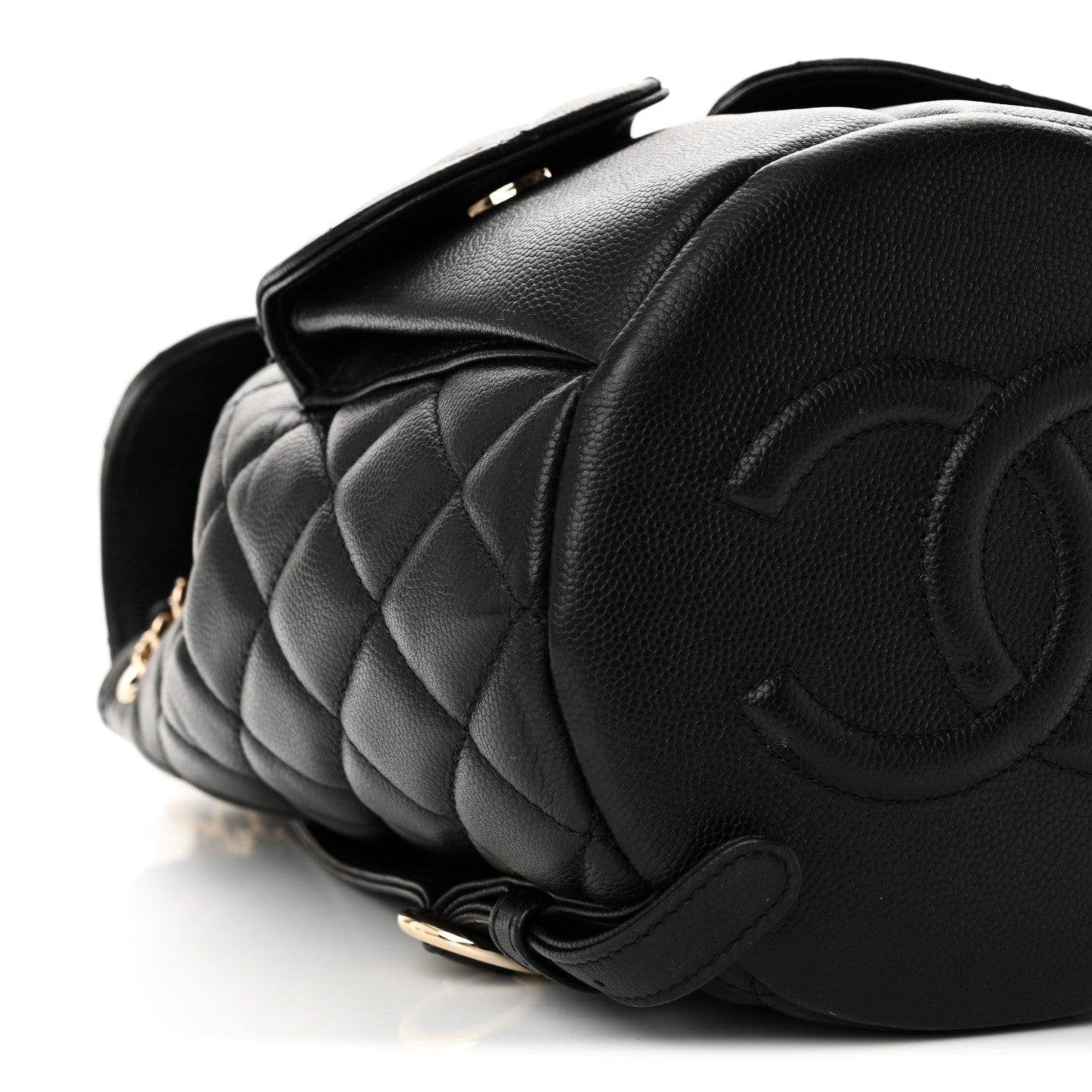 Chanel Caviar Quilted Pockets Backpack Black 9 of 11
