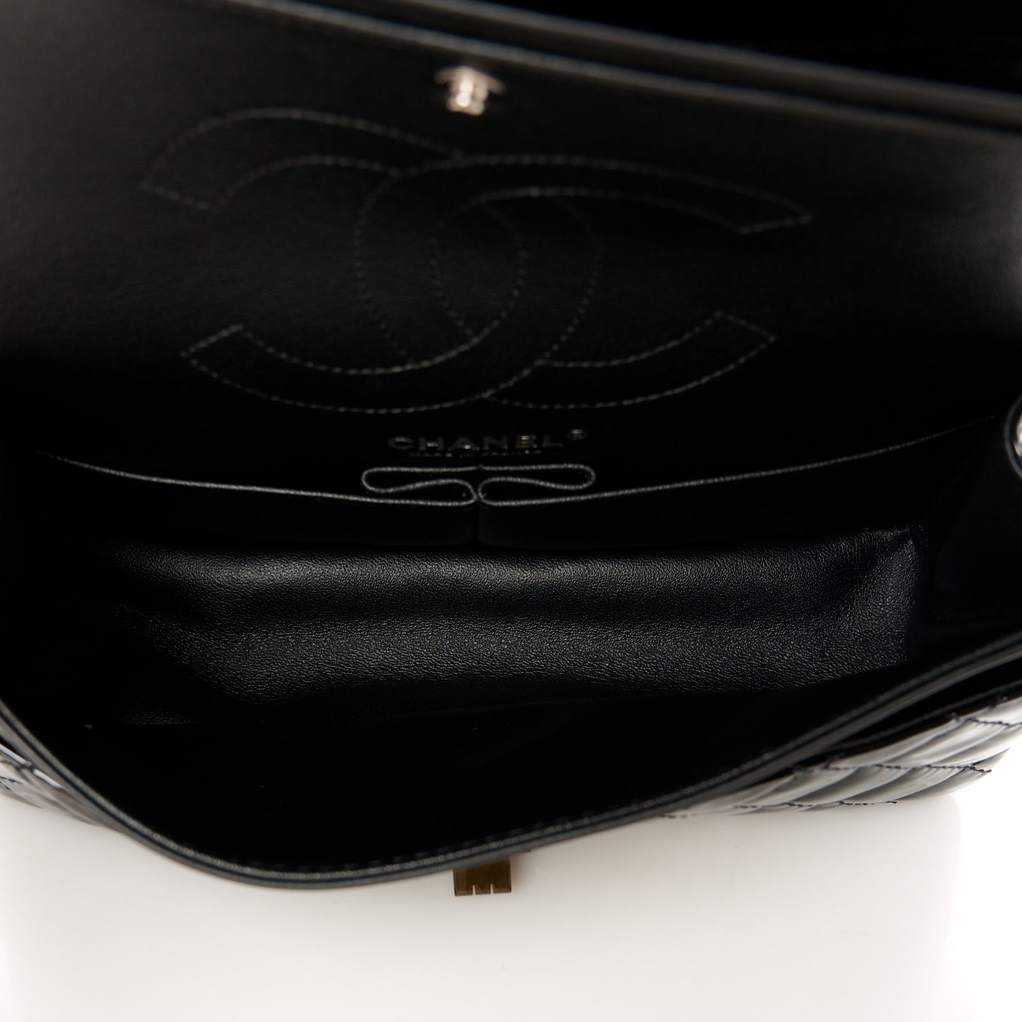 Patent Calfskin Quilted 2.55 Reissue 225 Flap So Black