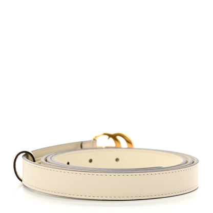 Gucci Plutone Calfskin Double G 20mm Belt 115 46 Mystic White 2 of 6