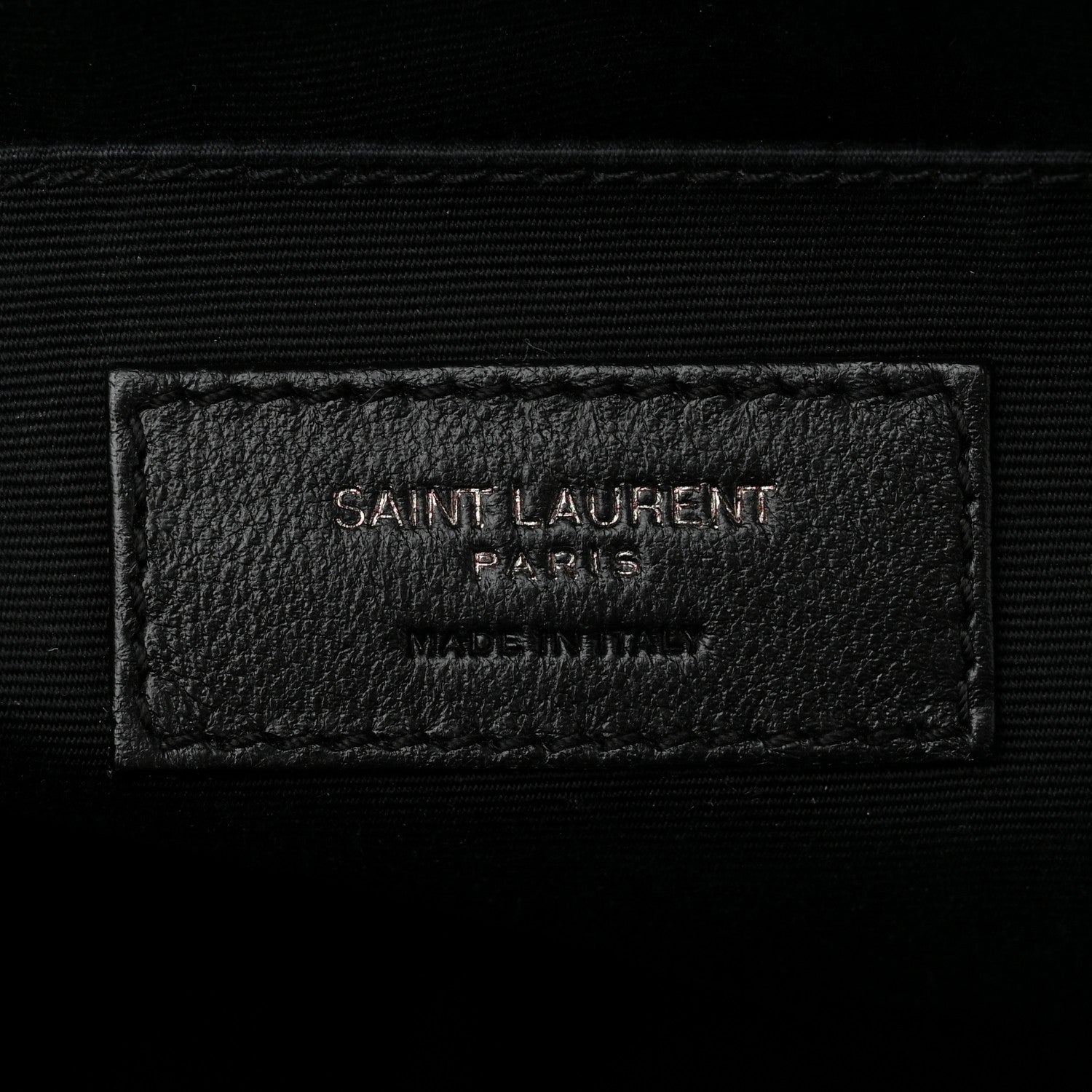 Saint Laurent Calfskin Matelasse Monogram Monochrome Lou Camera Bag Black 6 of 13