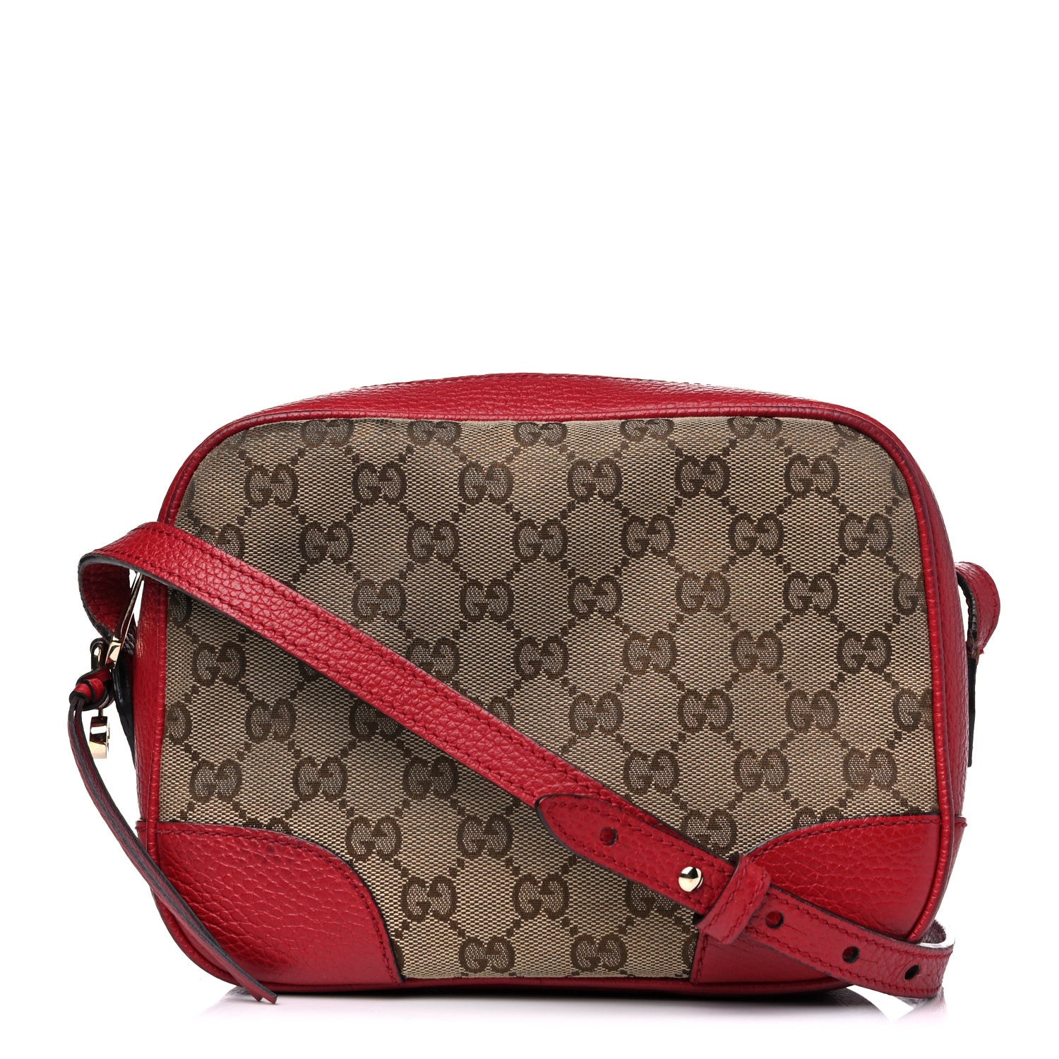 Gucci Monogram Mini Bree Messenger Bag Red 1 of 21