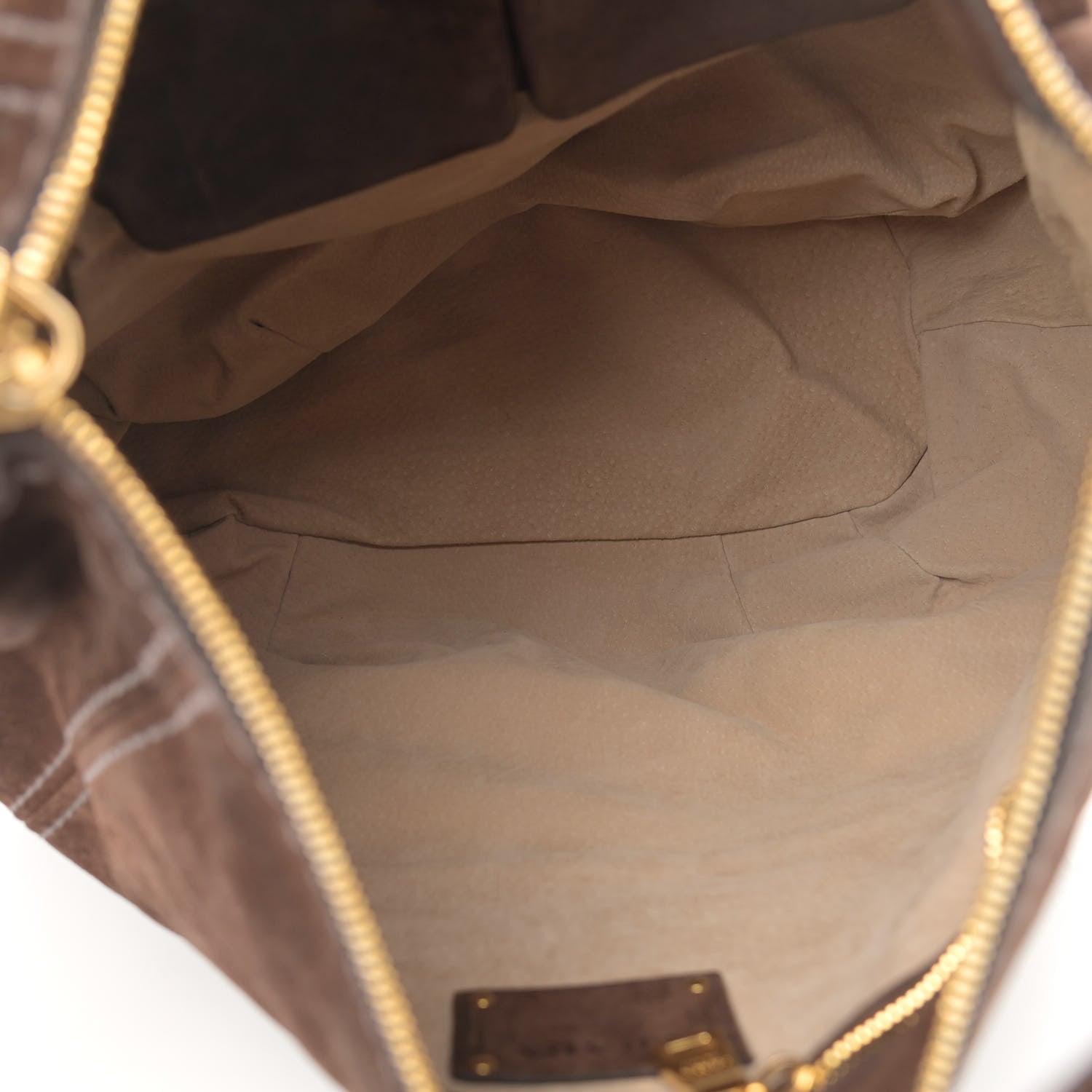 Prada Scamosciato Suede Hobo Brown 5 of 15