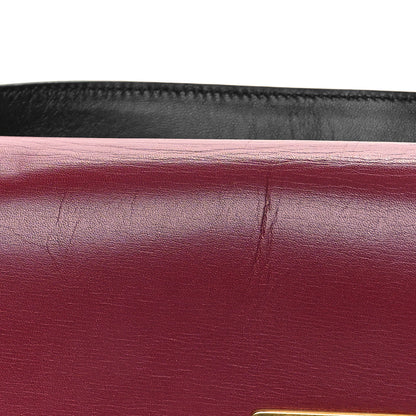 Valentino Garavani Smooth Calfskin Medium Vring Shoulder Bag Rouge Pur Cerise Black 10 of 10