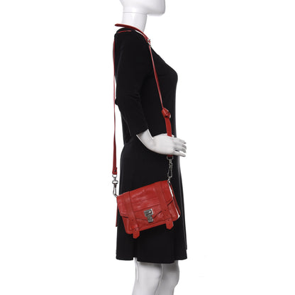 Proenza Schouler Lambskin PS1 Mini Crossbody Bag Red 2 of 9
