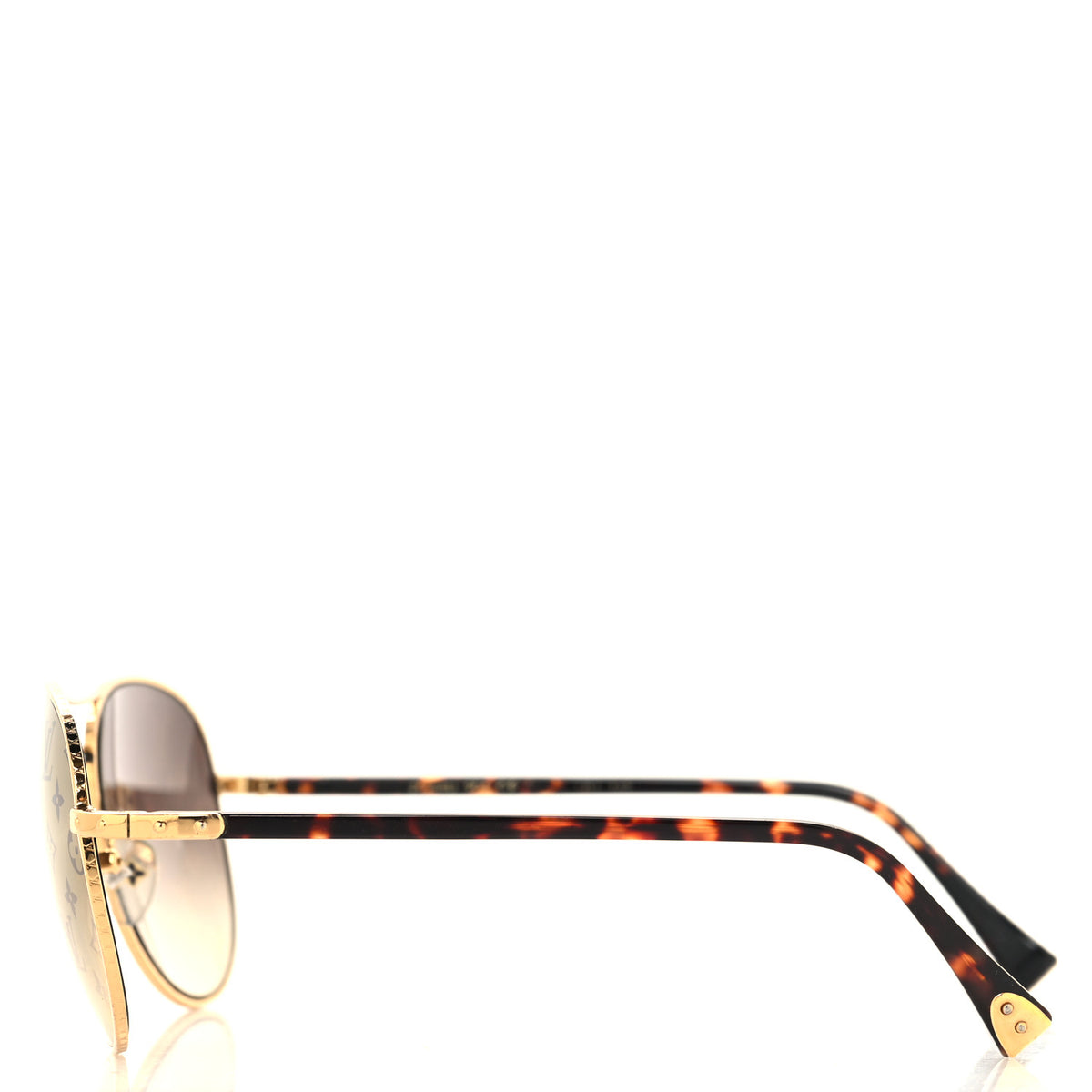 Louis Vuitton Conspiration Pilote Sunglasses Z0164U Gold 3 of 7