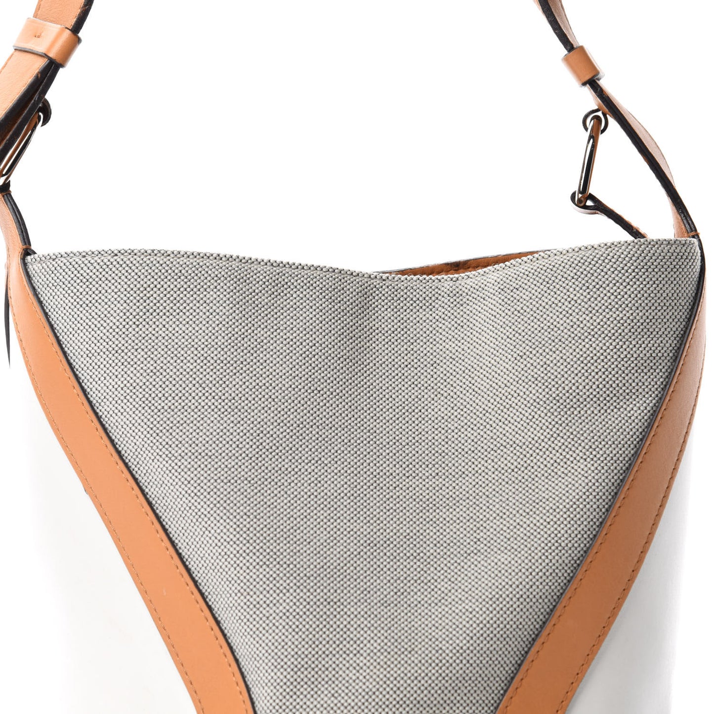 Calfskin Canvas V Bucket Bag GM