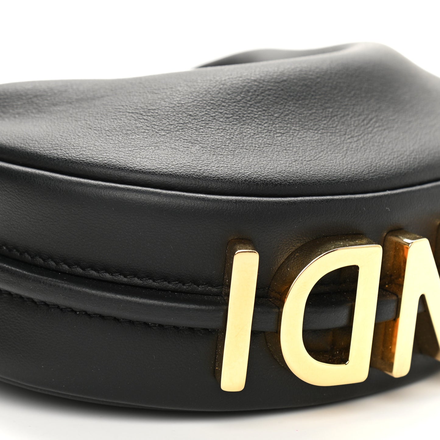 Vitello Grace Matte Nano Fendigraphy Hobo Charm Black