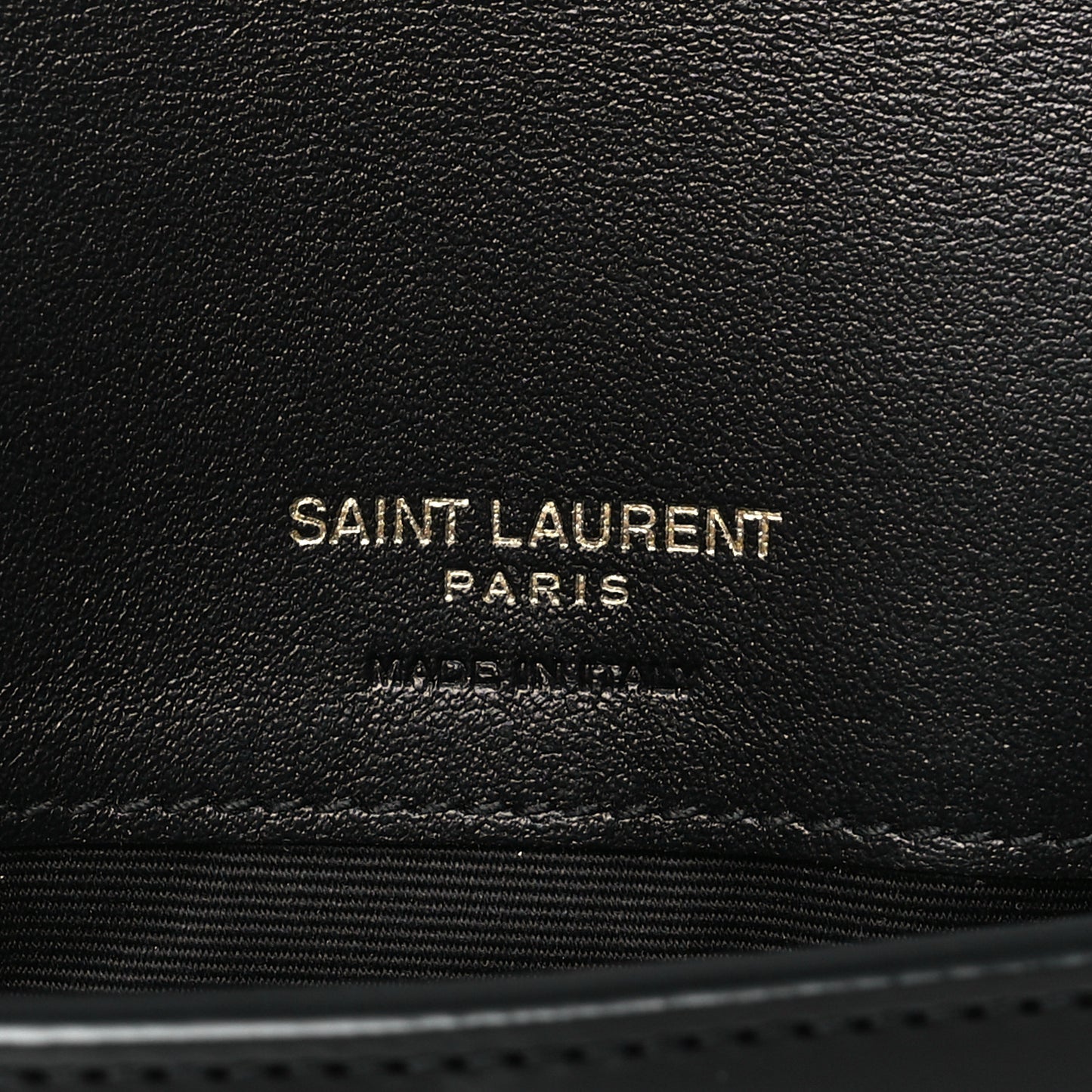 Vernice Diamond Calfskin Monogram Phone Holder Crossbody Black