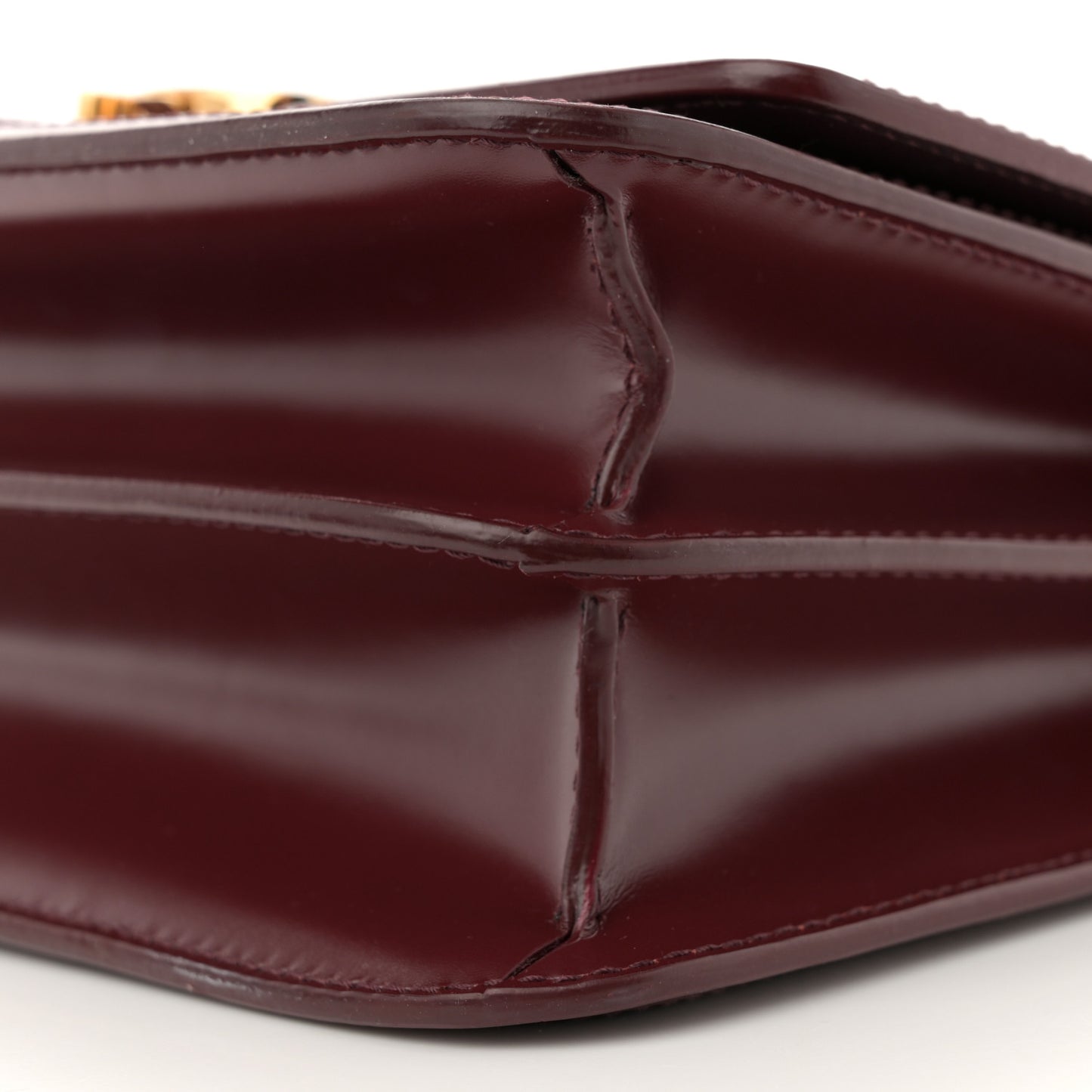Calfskin Monogram Embossed Small TB Chain Bag Oxblood