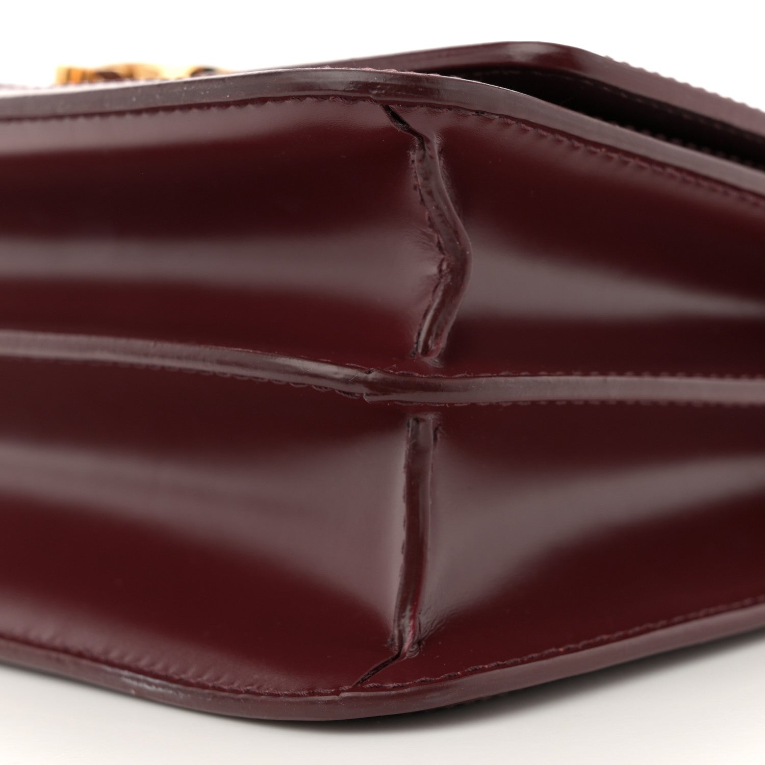 Burberry Calfskin Monogram Embossed Small TB Chain Bag Oxblood 9 of 9