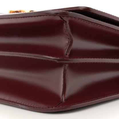 Burberry Calfskin Monogram Embossed Small TB Chain Bag Oxblood 9 of 9