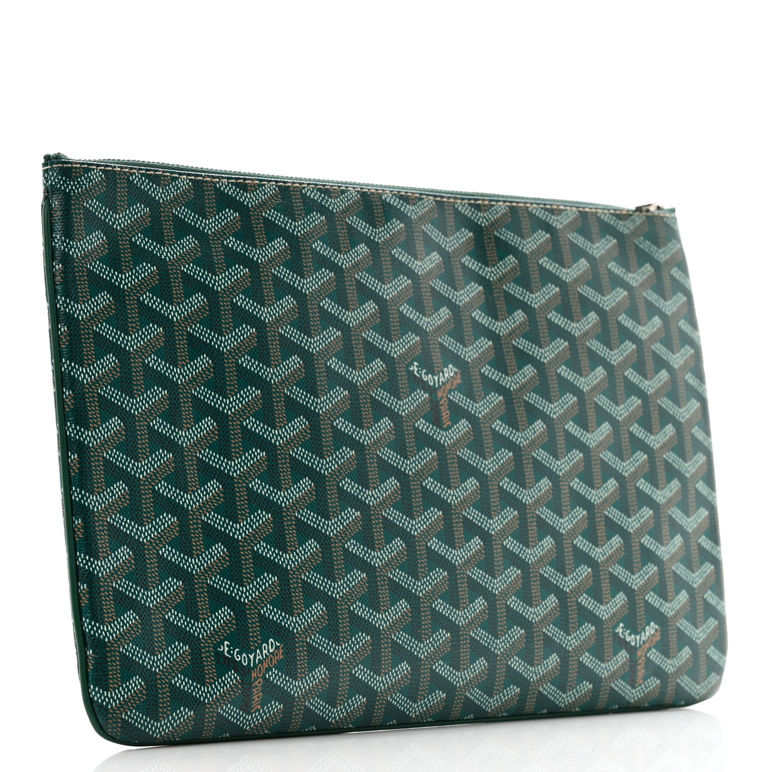 Goyard Goyardine Senat Pochette MM Green 3 of 9