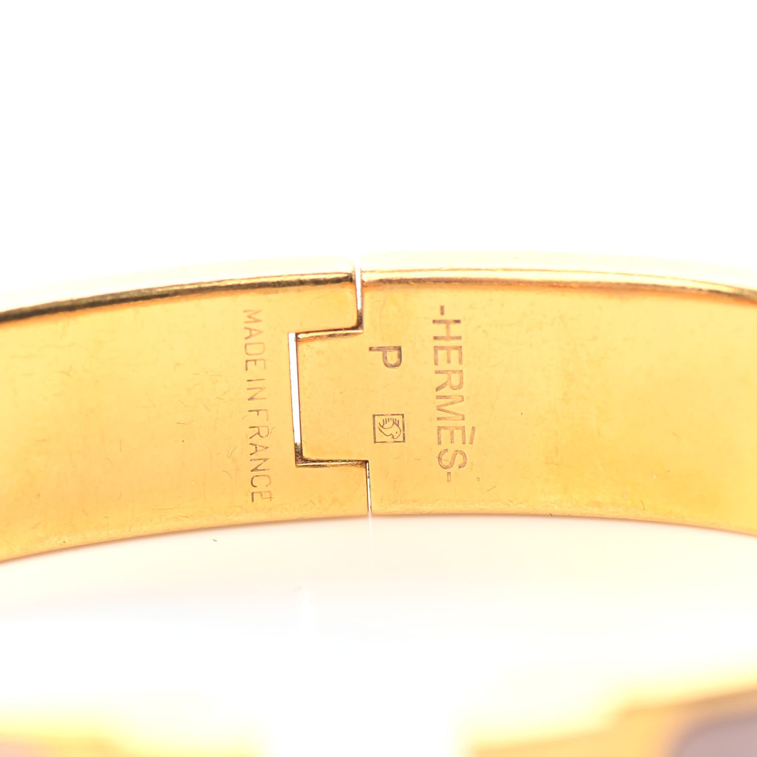 Hermes Enamel Narrow Clic Clac H Bracelet PM Rose Dragee 3 of 3