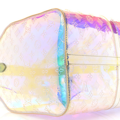Louis Vuitton PVC Monogram Keepall Bandouliere 50 Iridescent Prism 8 of 10