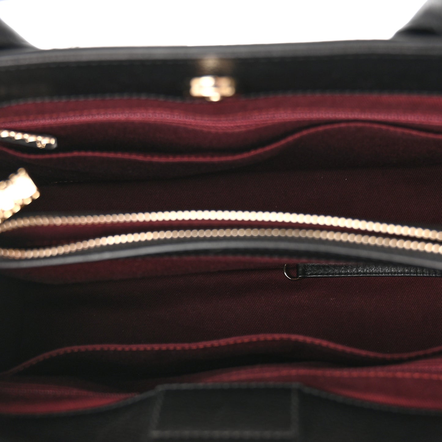 Grained Calfskin Small Neo Executive Shopper Tote Black