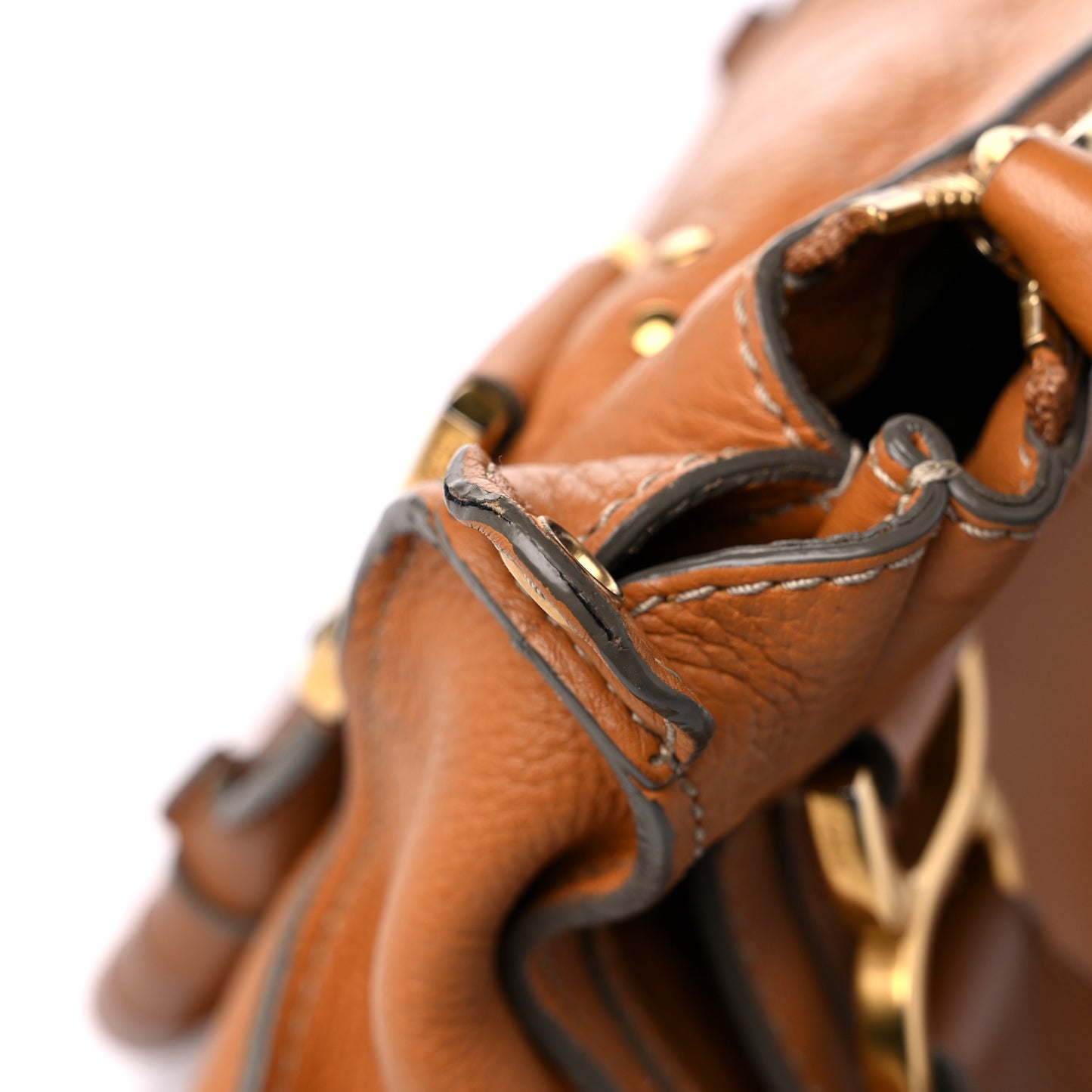 Calfskin Medium Marcie Satchel Tan