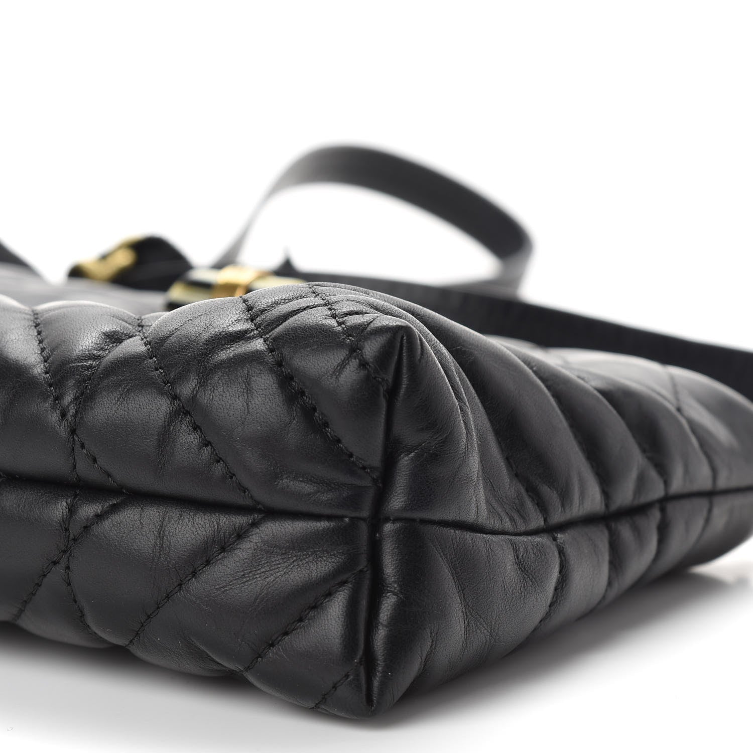 Lanvin Lambskin Quilted Small Happy Shoulder Bag Black 9 of 10