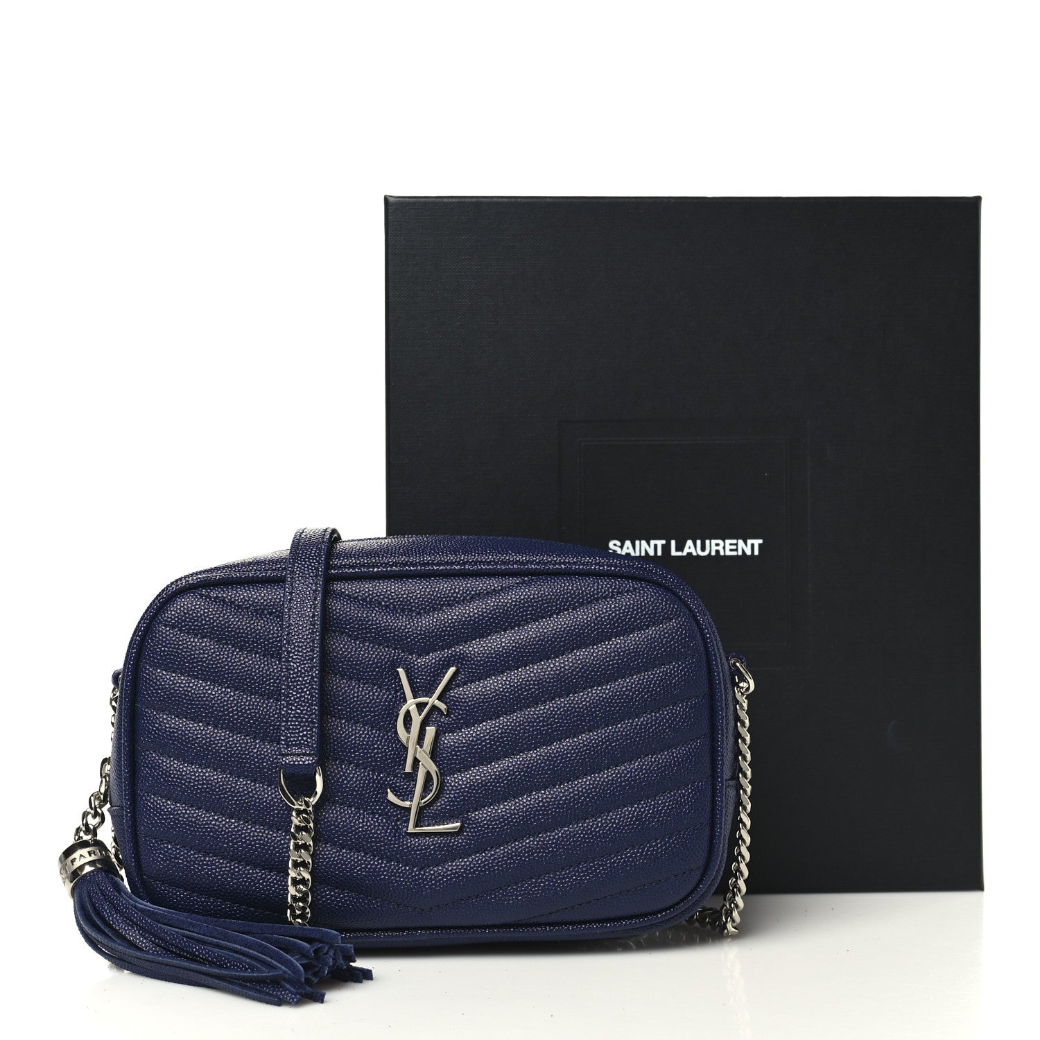 Saint Laurent Grain De Poudre Matelasse Monogram Mini Lou Camera