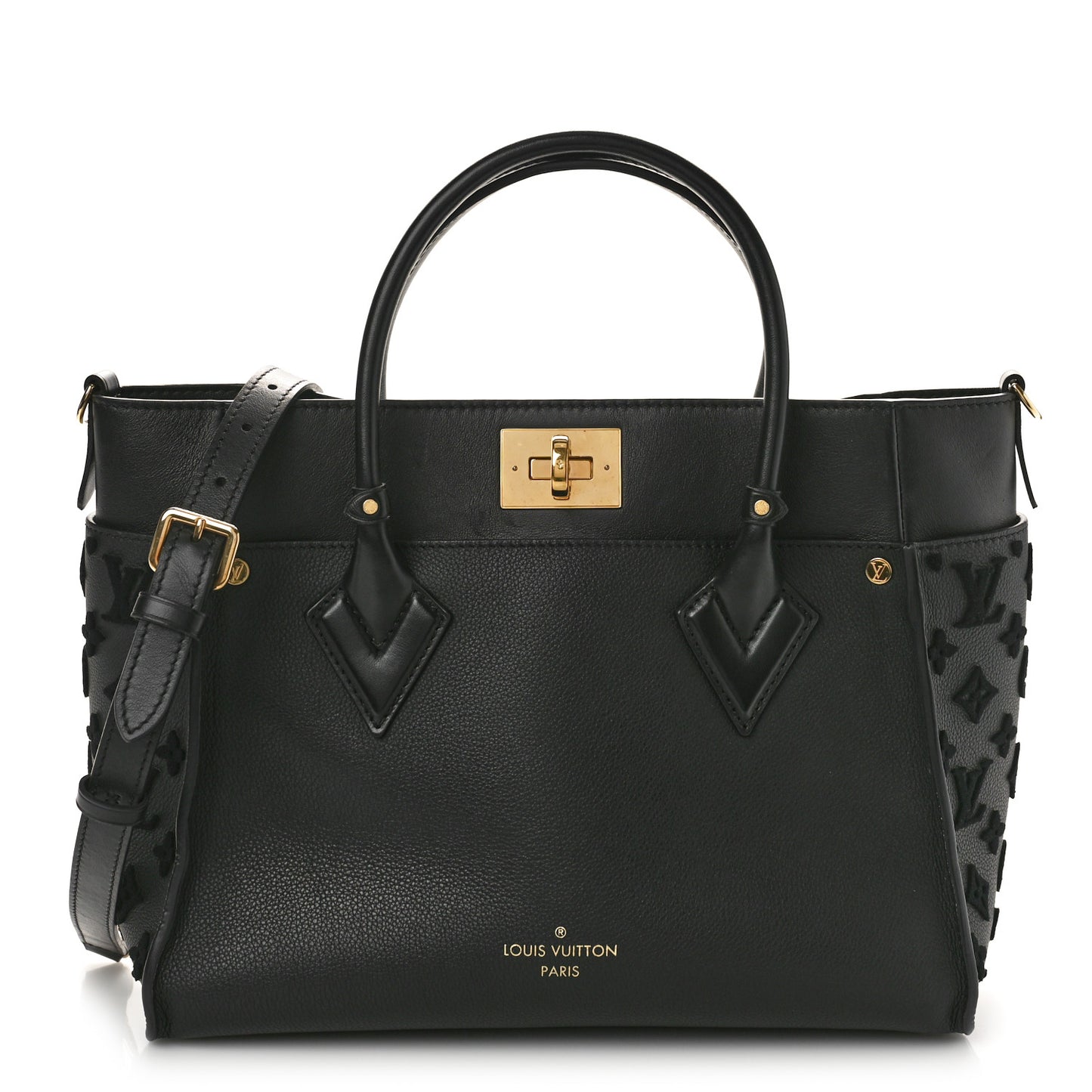 Calfskin Monogram Tufting On My Side Black