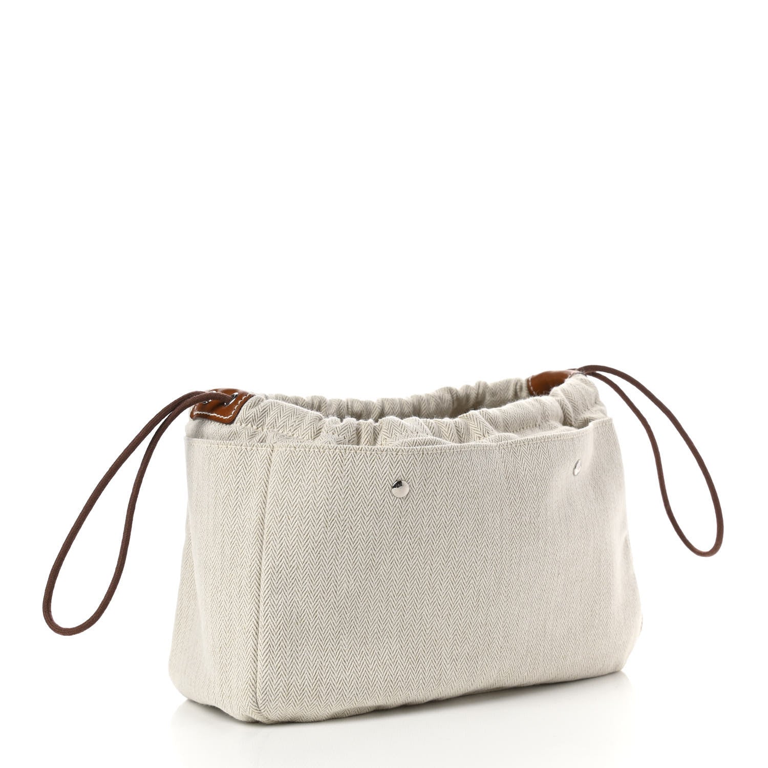 Hermes Canvas Barenia Fourbi 25 MM Pouch Naturel Fauve 3 of 8