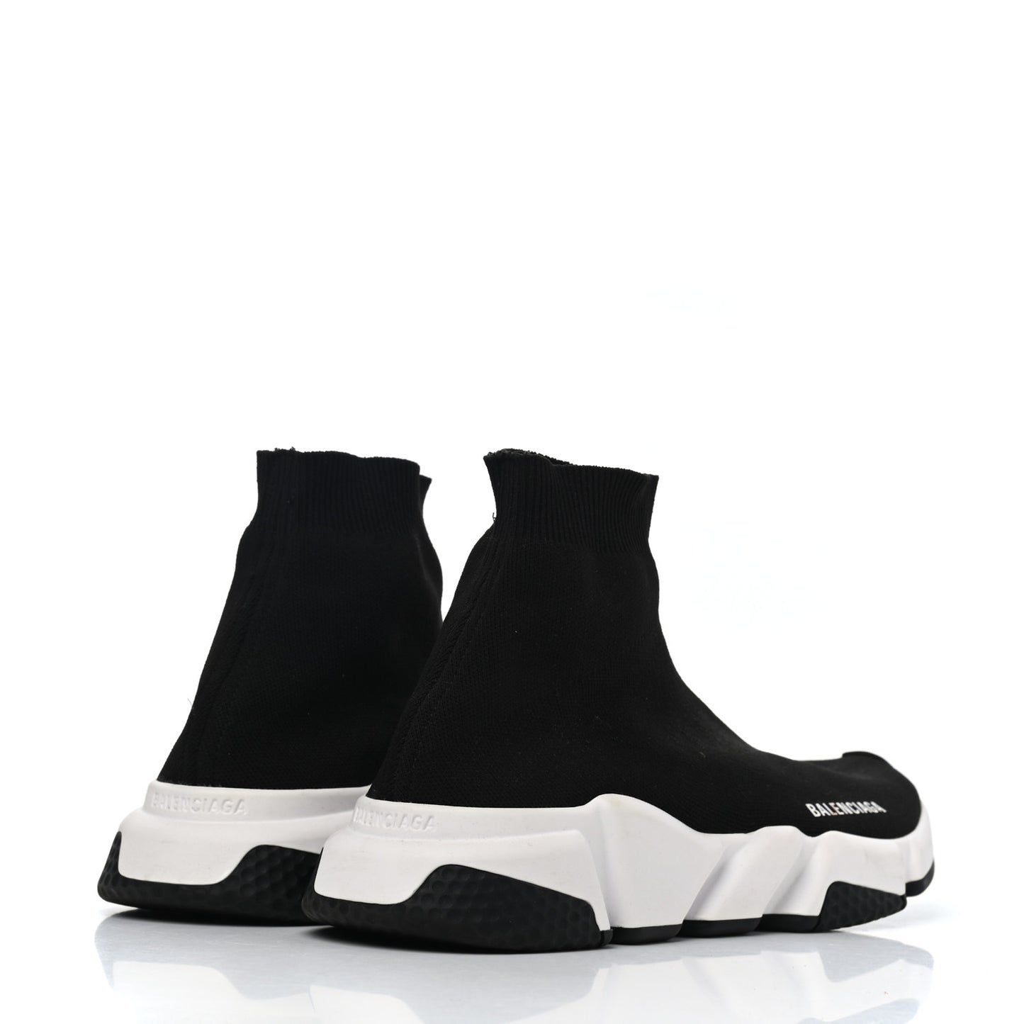 Neoprene Knit Womens Speed Sneakers 41 Black White