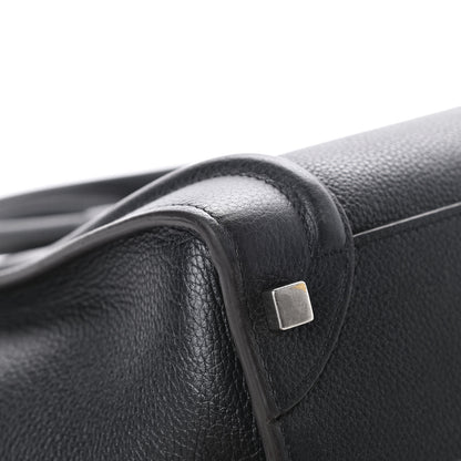 Celine Drummed Calfskin Micro Luggage Black 12 of 15