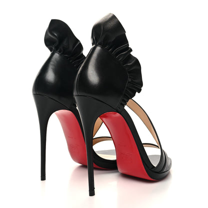 Christian Louboutin Shiny Nappa Colankle 100 Sandals 39 Black 4 of 7