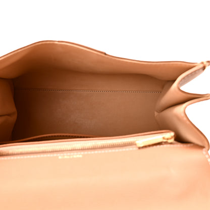 Delvaux Grained Calfskin Rodeo Surpique MM Brillant Satchel Vegetal Ivory 5 of 10