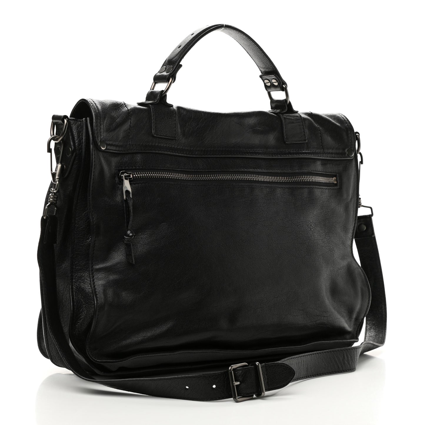 Lambskin Medium PS1 Satchel Black