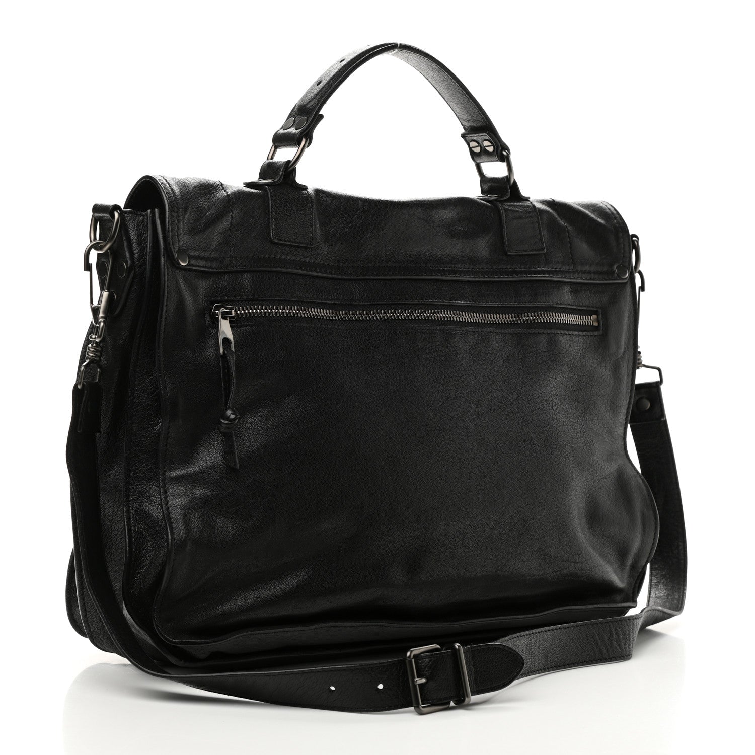 Proenza Schouler Lambskin Medium PS1 Satchel Black 3 of 14