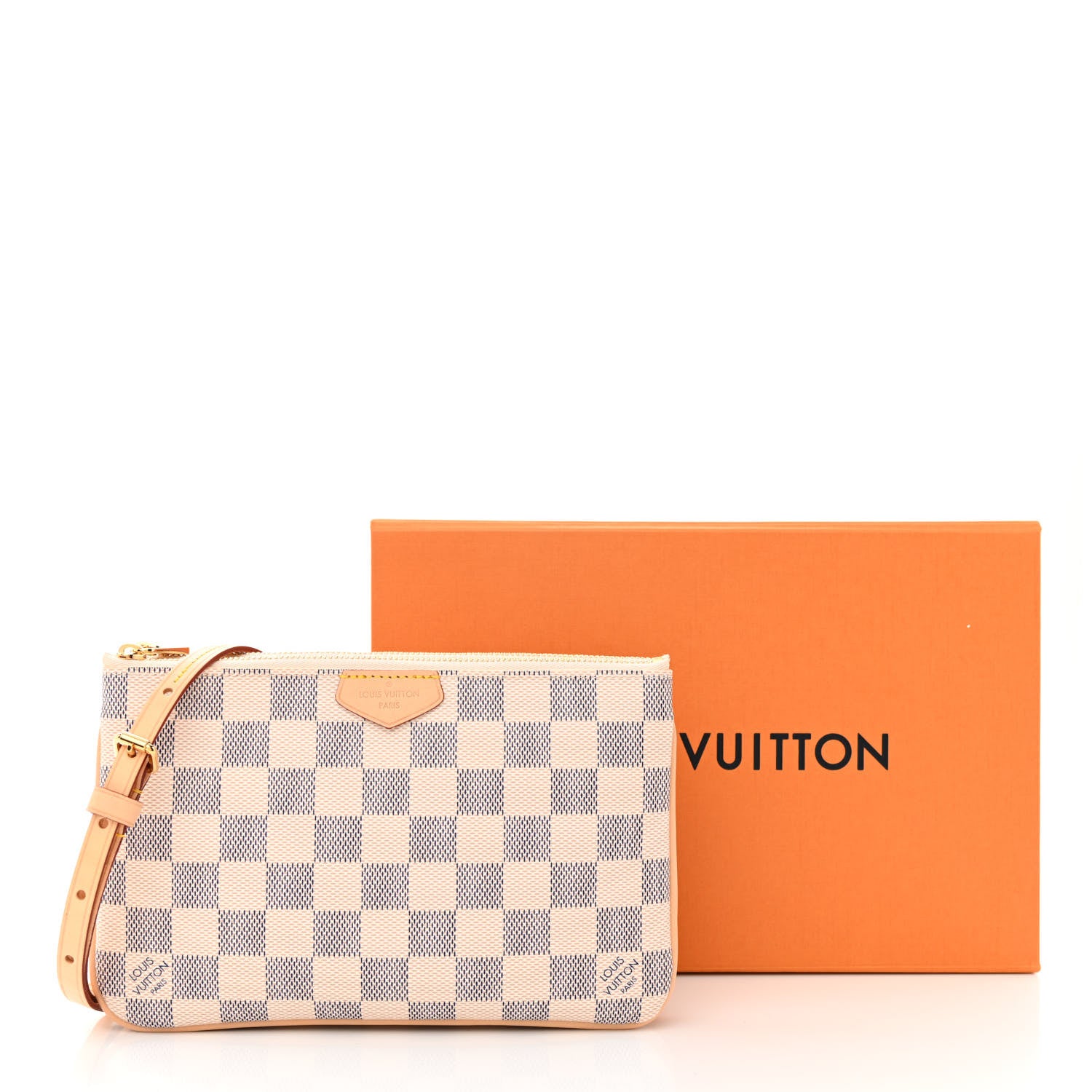 Louis Vuitton Damier Azur Double Zip Pochette 11 of 11