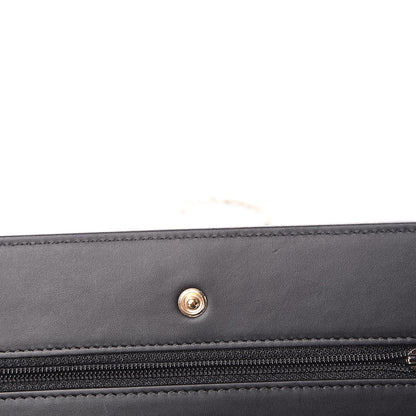 Chanel Caviar Timeless CC Wallet On Chain WOC Black 12 of 14
