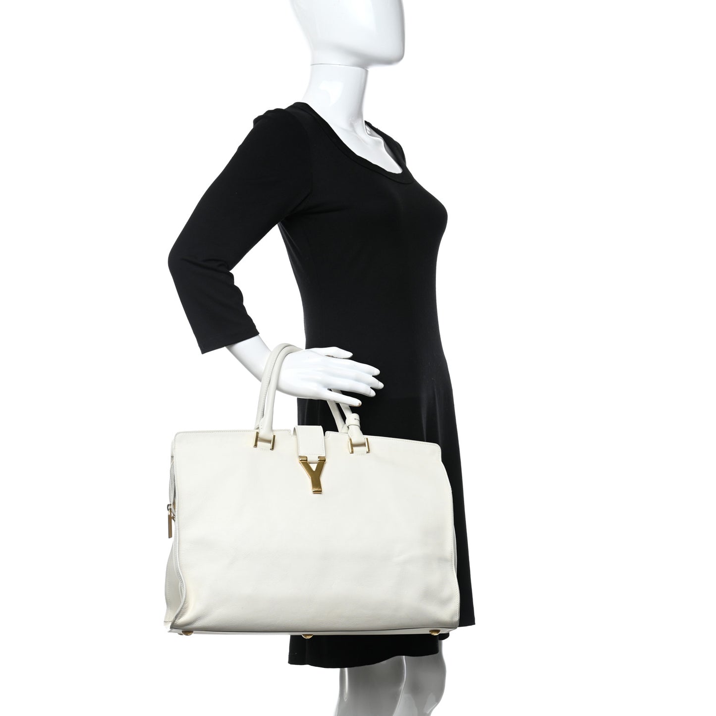 Sheepskin Large Classic Y Cabas White