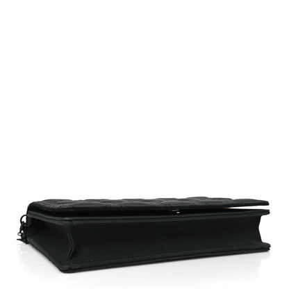 Christian Dior Ultra Matte Calfskin Cannage Lady Dior Clutch Black 4 of 9