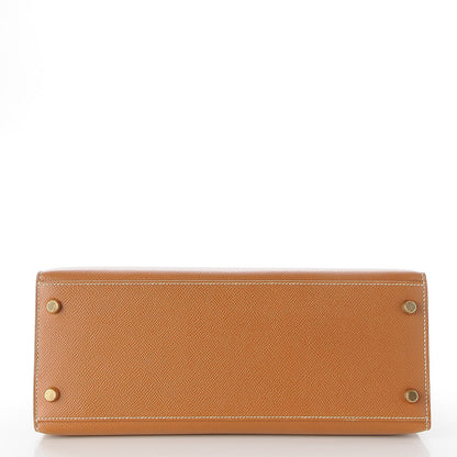 Hermes Courchevel Kelly Sellier 28 Gold 7 of 37