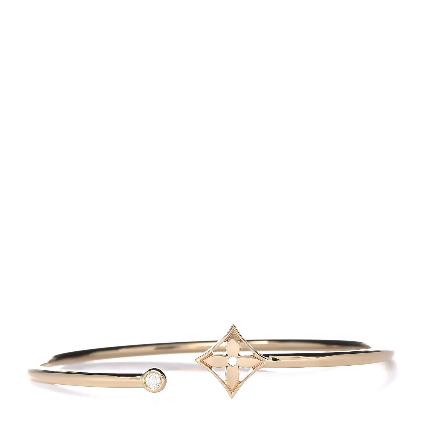 18K Yellow Gold Diamond Idylle Blossom Twist Bracelet